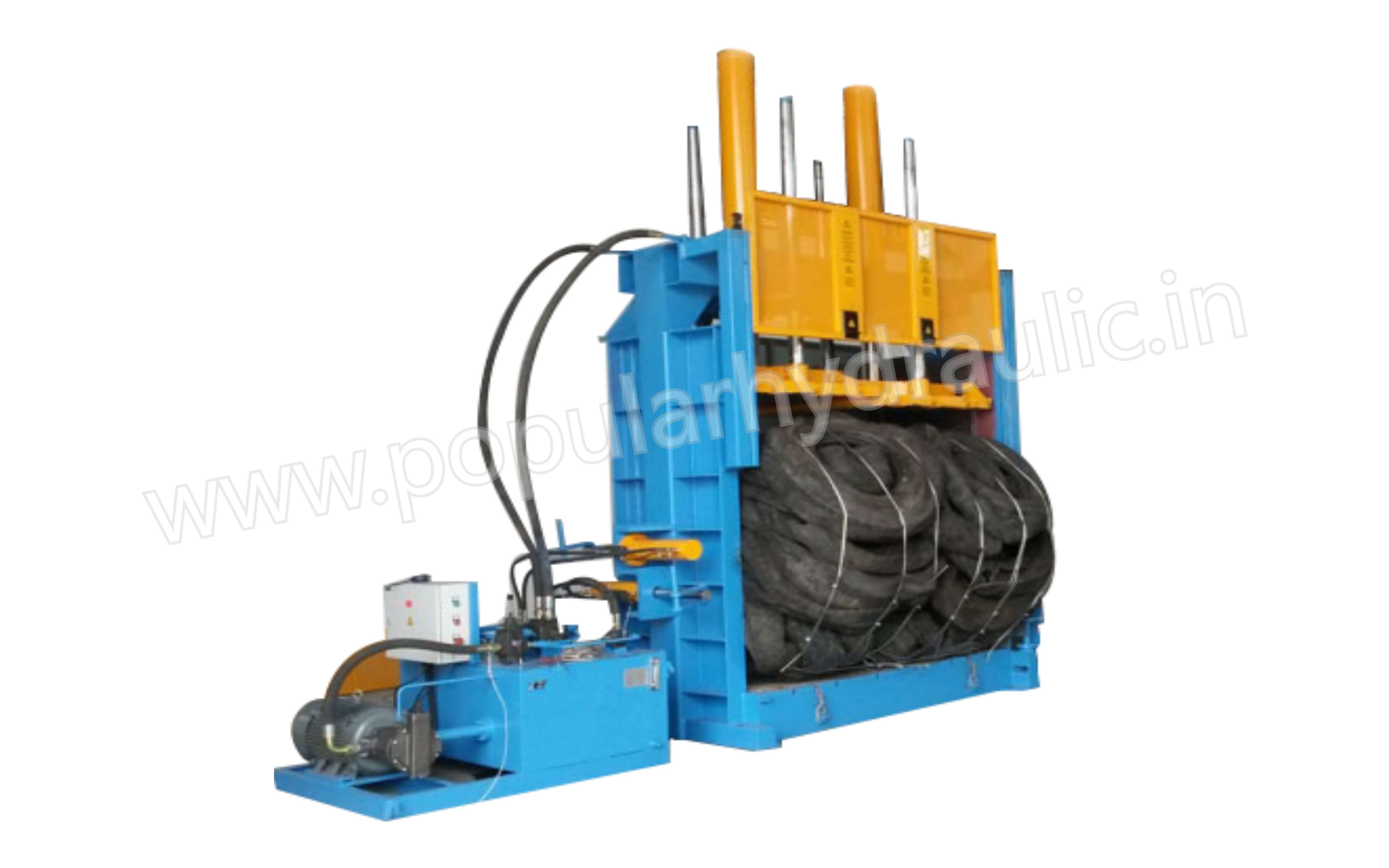 VERTICAL DOUBLE CYLINDER BALING PRESS